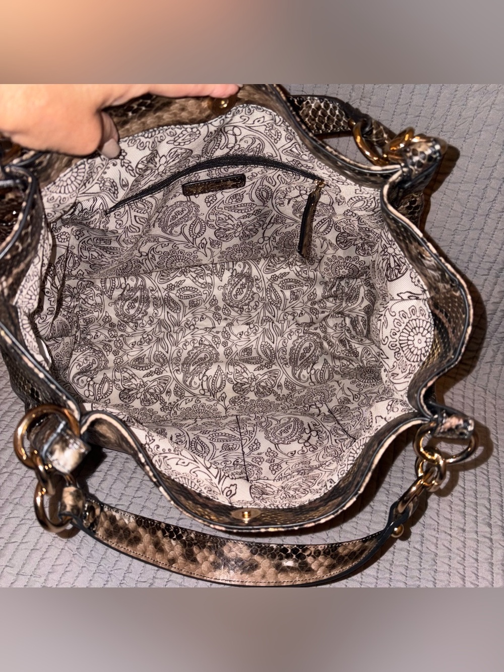 Jessica Simpson Women's Sadie 4 Poster Tote Bag, Shoulder Bag Snake NWOT - Picture 13 of 13